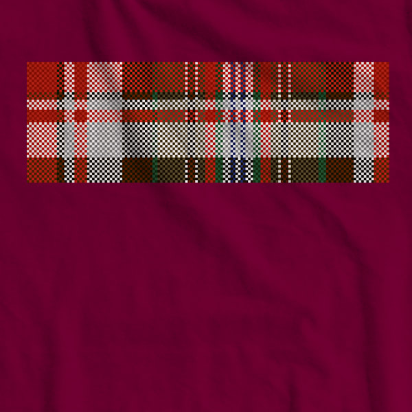 8-bit Jacobite Tartan T-shirt