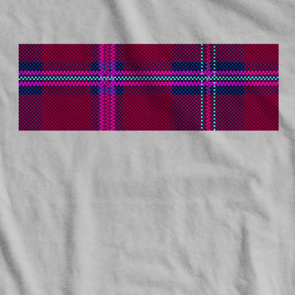 8-bit Retrowave Tartan T-shirt