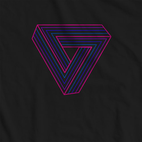 Impossible Penrose Triangle T-shirt