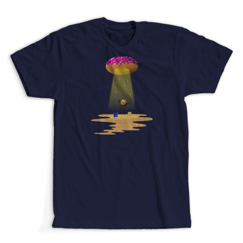 return to the mothership donut UFO t-shirt