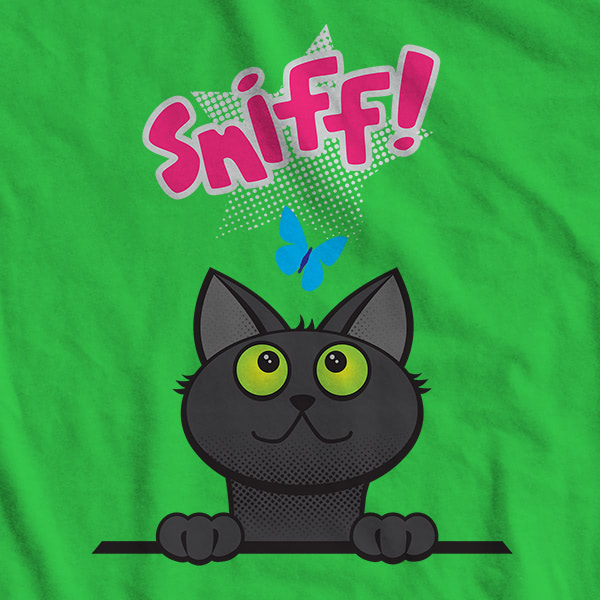Sniff Kitty Cat t-shirt